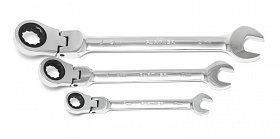 На сайте Трейдимпорт можно недорого купить Ключ комбинированный трещоточный с шарниром 8мм Partner PA-3008F. 